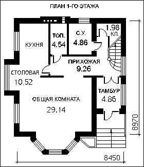 ПЛАН 1 этажа