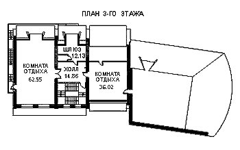 план 3 этажа здания